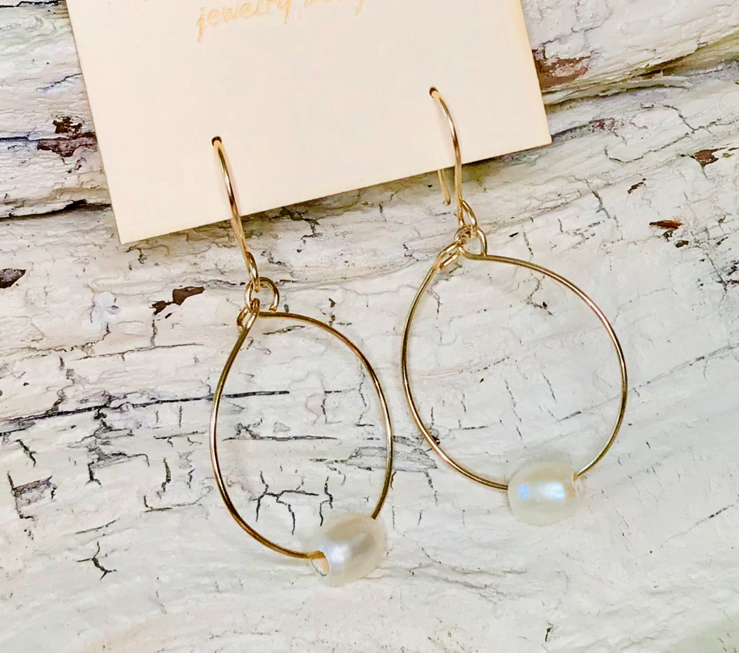 Pearl Hoops