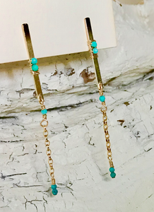 Longated Turquoise Gold